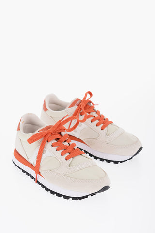Nylon and Suede JAZZ ORIGINAL Low Top Sneakers with Contrasting Details