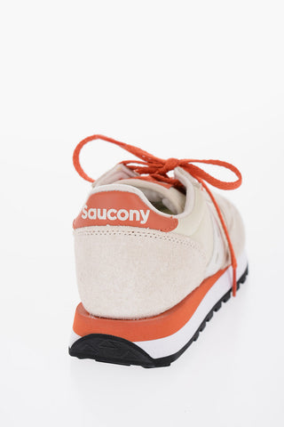 Nylon and Suede JAZZ ORIGINAL Low Top Sneakers with Contrasting Details