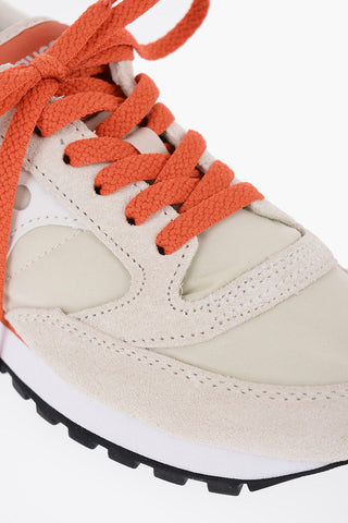 Nylon and Suede JAZZ ORIGINAL Low Top Sneakers with Contrasting Details