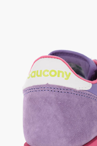 Suede and Nylon JAZZ TRIPLE Low Top Sneakers with Tricolor Sole