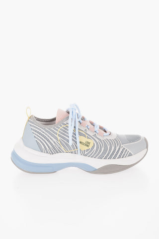 LOVE Mesh SPRINT50 Low-Top Sneakers with Contrast Detail