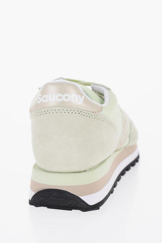 Suede and Nylon JAZZ TRIPLE Low Top Sneakers with Tricolor Sole