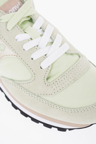 Suede and Nylon JAZZ TRIPLE Low Top Sneakers with Tricolor Sole