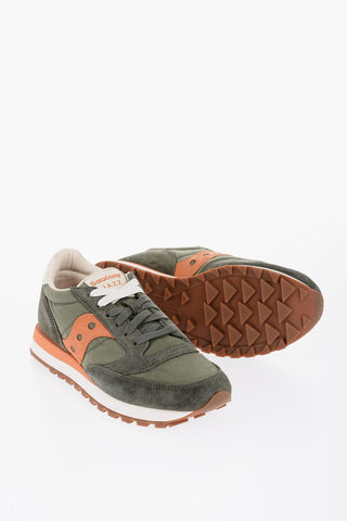 Suede and Fabric JAZZ ORIGINALS Low Top Sneakers with Contrasting Details