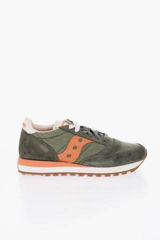 Suede and Fabric JAZZ ORIGINALS Low Top Sneakers with Contrasting Details