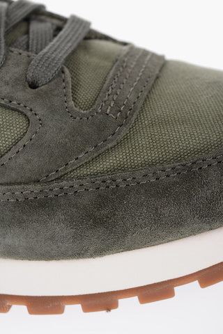 Suede and Fabric JAZZ ORIGINALS Low Top Sneakers with Contrasting Details