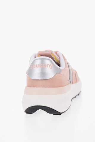 Sneakers Basse JAZZ NXT In Suede e Tessuto con Dettaglio a Contrasto