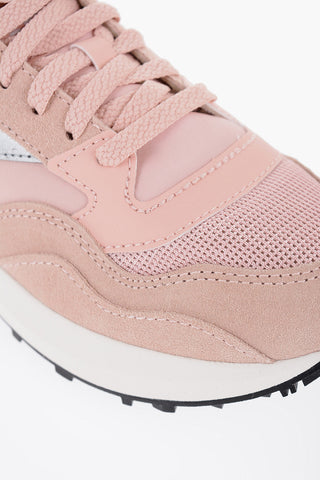 Sneakers Basse JAZZ NXT In Suede e Tessuto con Dettaglio a Contrasto