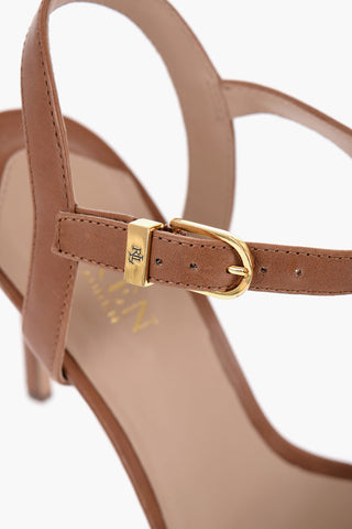 Leather GWEN Ankle Strap Sandals with Heel 10,5cm