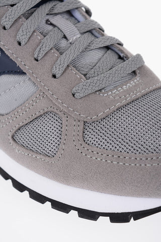 Tone on Tone Suede and Fabric SHADOW Low-Top Sneakers