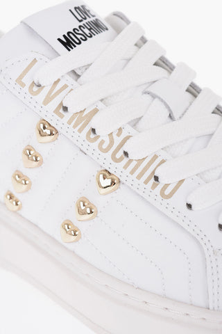 LOVE Quilted Leather BOLD40 Low-Top Sneakers with Golden Effect Details