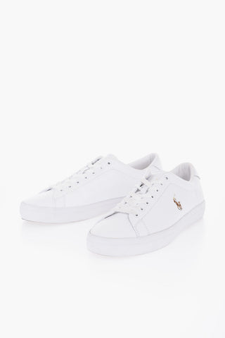 Leather LONGWOOD Low-Top Sneakers with Embroidery logo