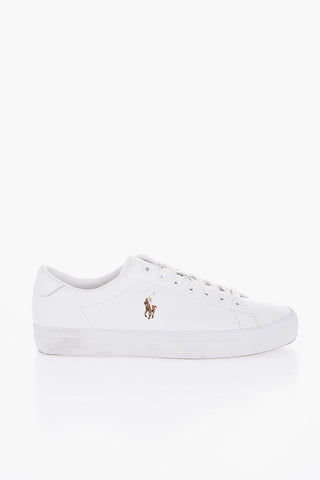 Leather LONGWOOD Low-Top Sneakers with Embroidery logo