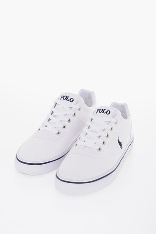 Fabric HANFORD-NE Low-Top Sneakers with Leather Detail