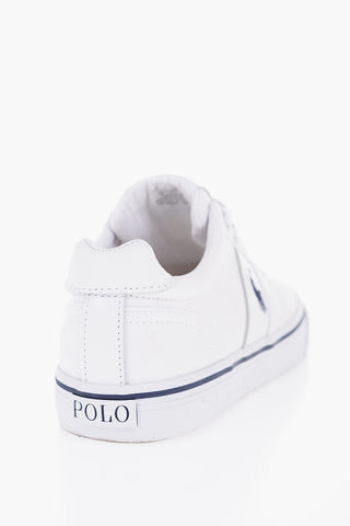 Fabric HANFORD-NE Low-Top Sneakers with Leather Detail