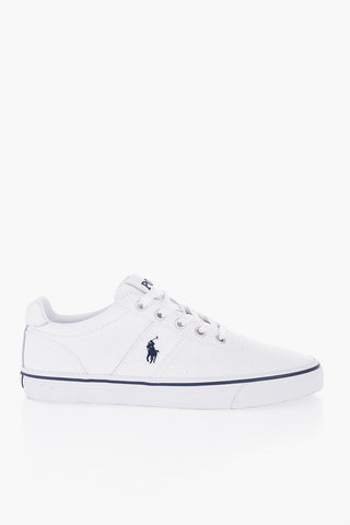 Fabric HANFORD-NE Low-Top Sneakers with Leather Detail