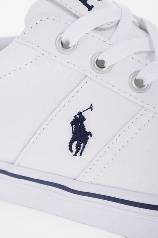 Fabric HANFORD-NE Low-Top Sneakers with Leather Detail