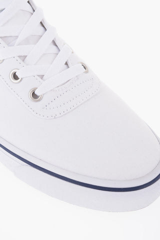 Fabric HANFORD-NE Low-Top Sneakers with Leather Detail