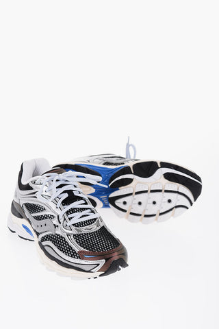 Leather and Nylon PROGRID OMNI 9 Low Top Sneakers with Mesh Inserts