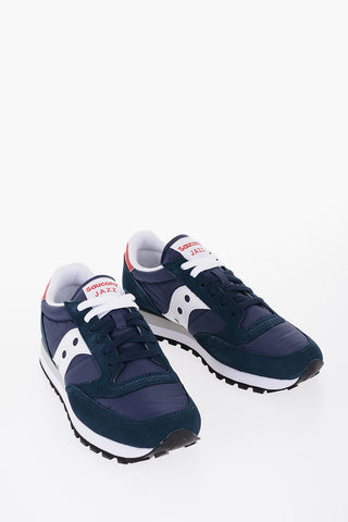 Tone on Tone Suede and Fabric JAZZ Low-Top Sneakers