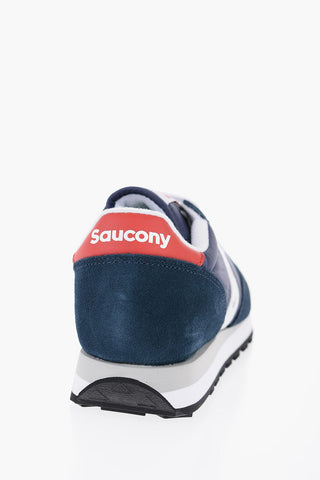 Tone on Tone Suede and Fabric JAZZ Low-Top Sneakers