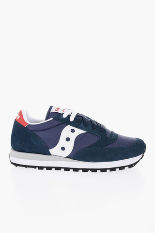 Tone on Tone Suede and Fabric JAZZ Low-Top Sneakers