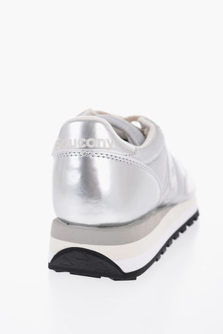 Metallic Leather JAZZ TRIPLE Low Top Sneakers with Nylon Inserts