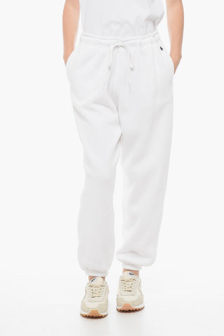 Joggers Felpati con Logo Ricamato