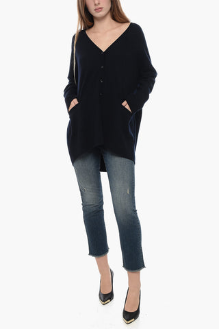 Cardigan in Cashmere con Scollo a V