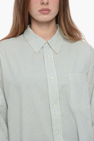 Camicia UNISEX a Righe con Collo Button-Down