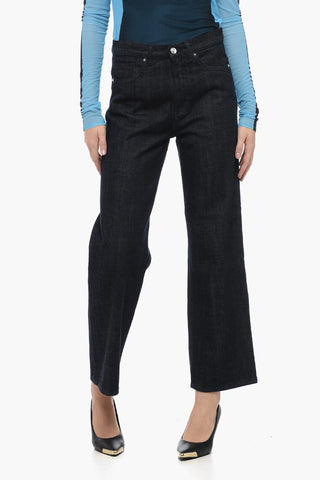 Dark Wash ELSA Denims with Silver-Tone Button 24cm