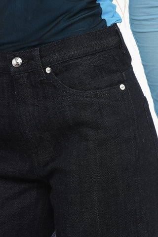 Dark Wash ELSA Denims with Silver-Tone Button 24cm