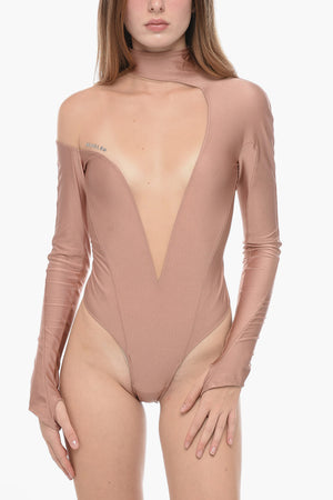 Jersey-Body mit Tumb-Hole-Design und Mesh-Einsatz