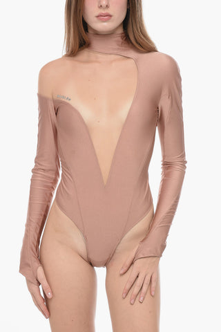 Jersey-Body mit Tumb-Hole-Design und Mesh-Einsatz