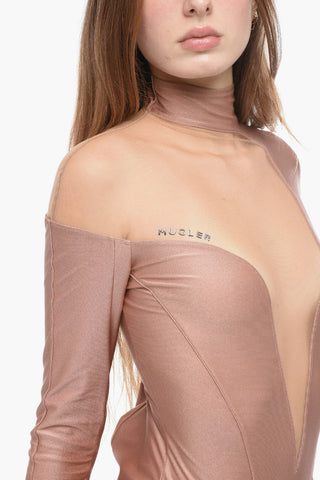 Jersey-Body mit Tumb-Hole-Design und Mesh-Einsatz