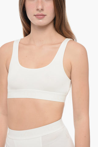 Solid Color GWENDOLYNN Bra with Logoed Band
