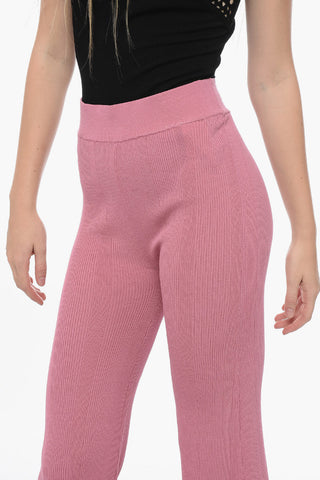 Pantaloni Palazzo a Costine e a Vita Alta