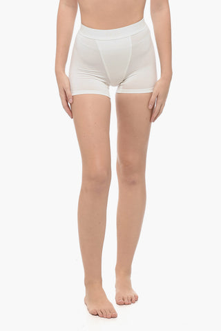 Shorts Active in Tinta Unita con Banda Elastica Logata