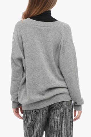 Cardigan DAILY in Misto Cashmere con Tasche a Toppa