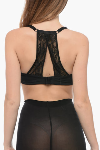 EMPORIO Reggiseno in Microfibra Imbottito con Dettaglio in Pizzo