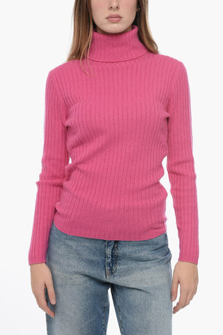 Ribbed Cashmere Turtleneck Sweater