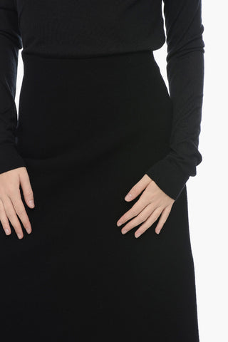 Wool Knit Round Skirt