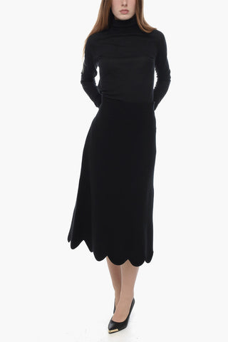 Wool Knit Round Skirt