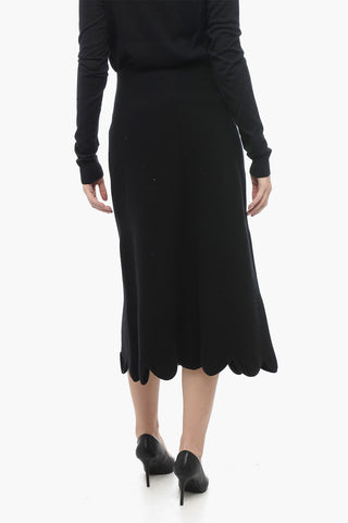 Wool Knit Round Skirt