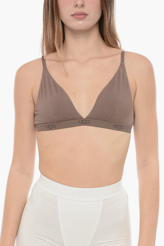 Solid Color FRANCIS Triangle Bra with Logoed Band