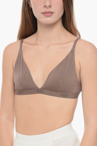 Solid Color FRANCIS Triangle Bra with Logoed Band