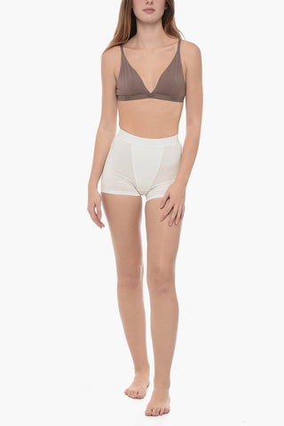 Solid Color FRANCIS Triangle Bra with Logoed Band