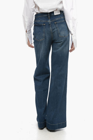 High-Waisted Stretch Denim MODERN DOJO Flared Jeans 30cm