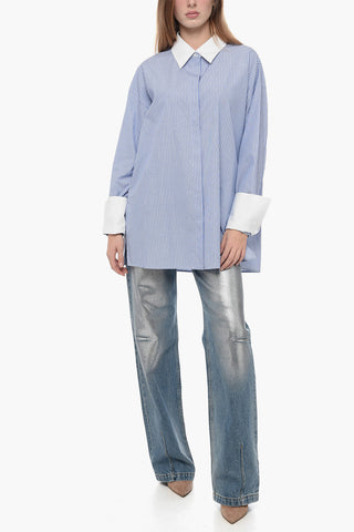 Popeline Unstructured Shirt with Removable Cuffs