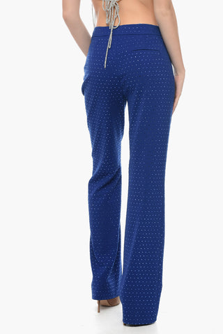 Pantaloni Straight-Fit con Applicazioni Swarovski